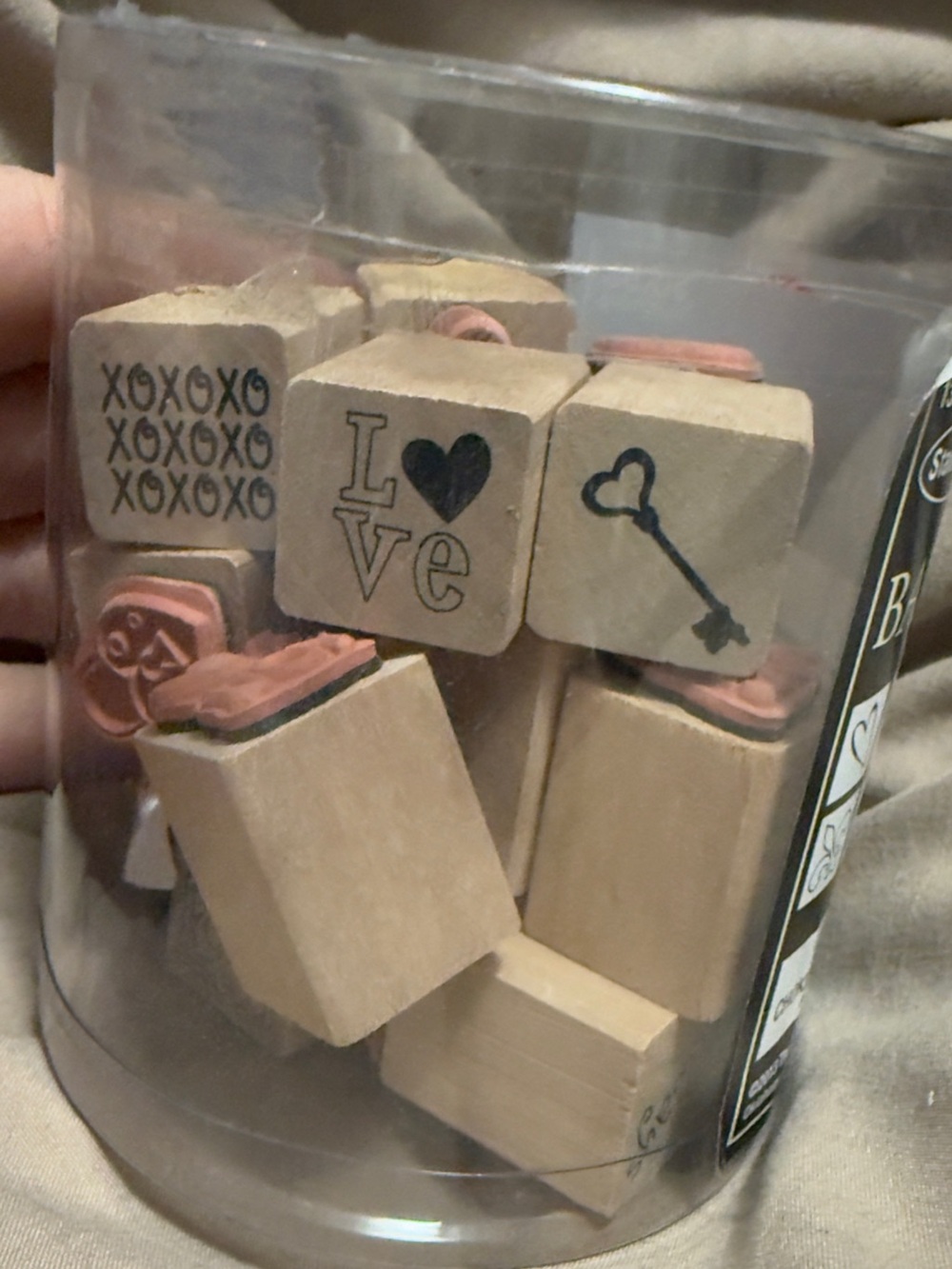 Barrel of Stamps rubber stamp set Love sealed. Crafts journaling scrapbooks